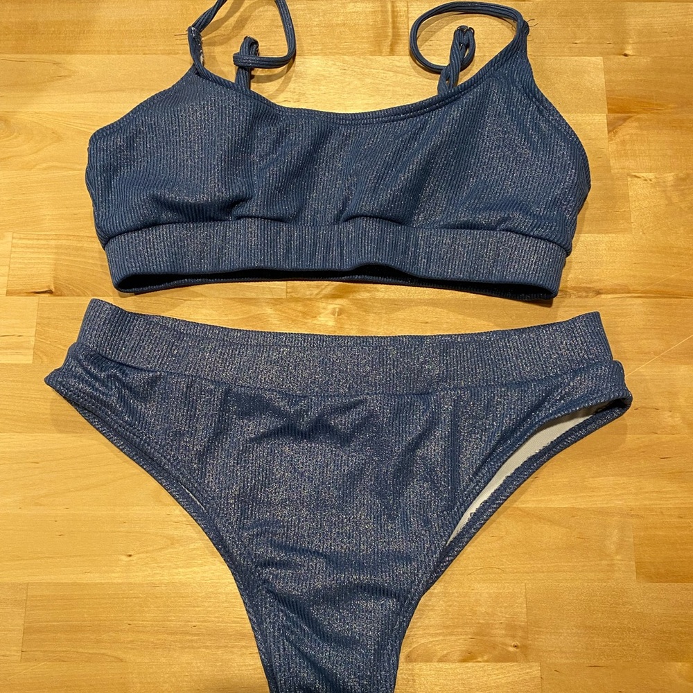SHEIN Blue Bikini Set